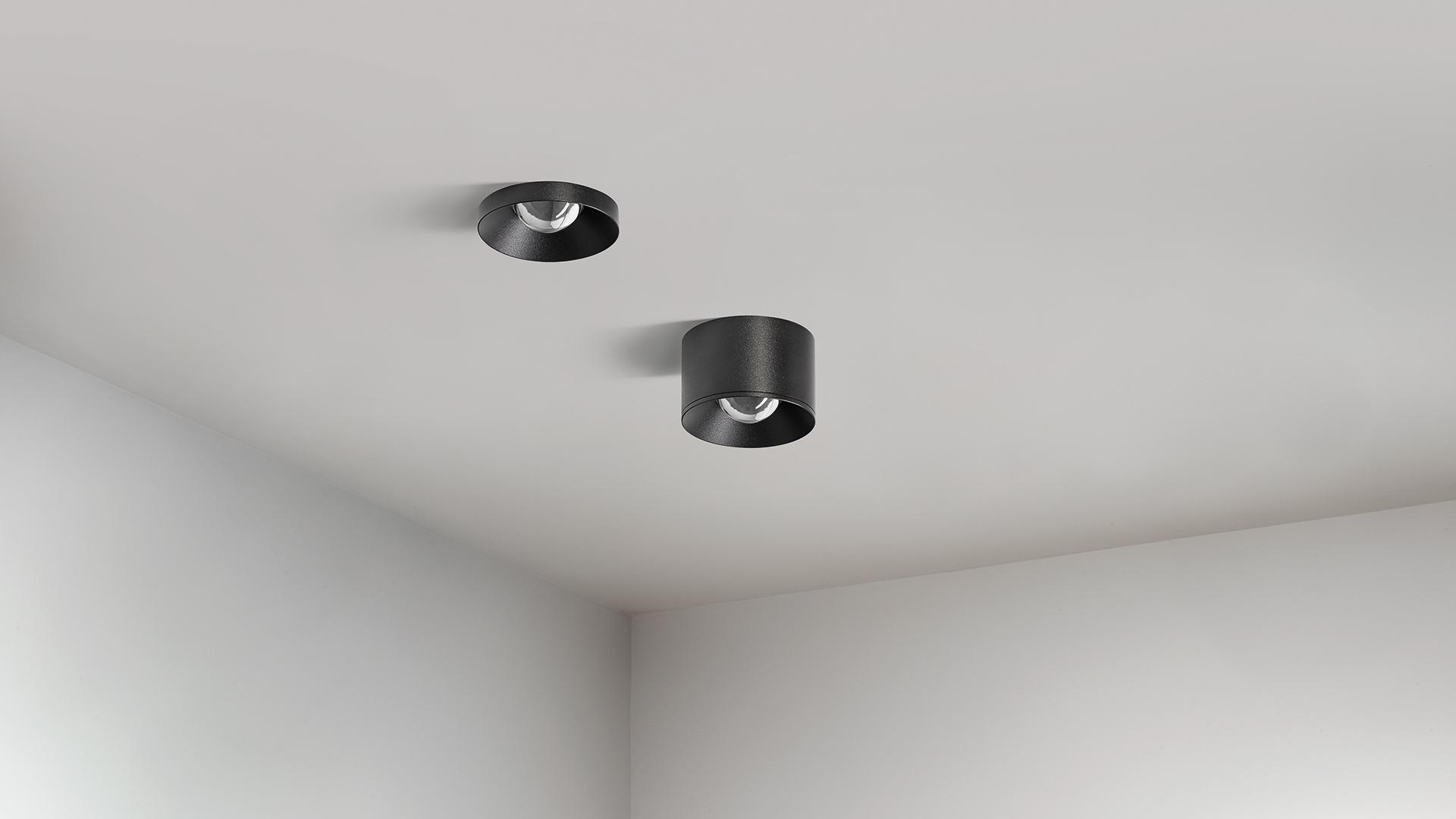 PUCK L LED ceiling aluminium spotlight