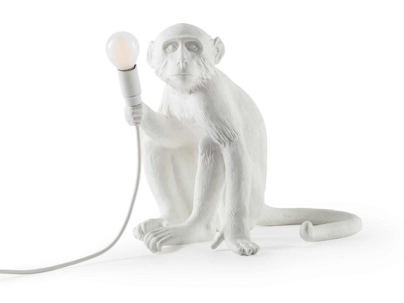 THE MONKEY LAMP SITTING LED resin table lamp