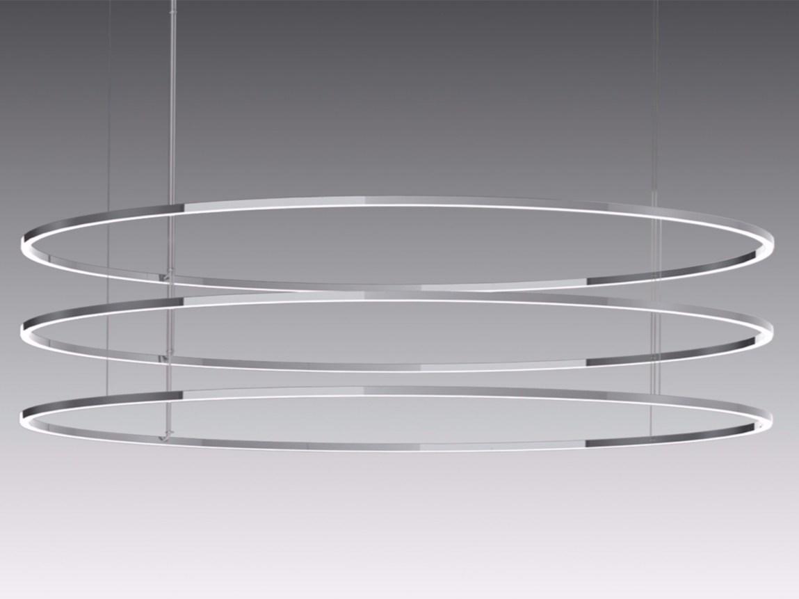 INSIEME LED aluminium pendant lamp with dimmer