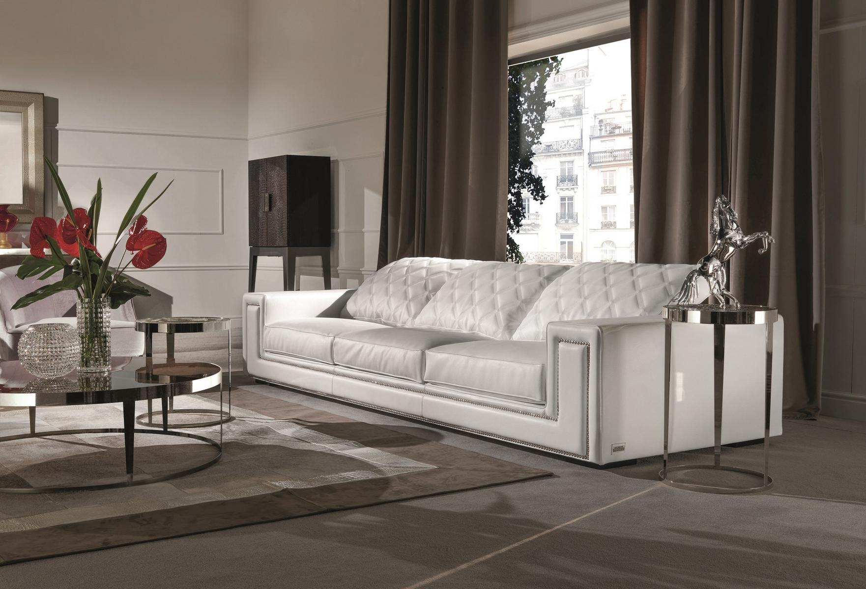 AMADEUS Round metal coffee table