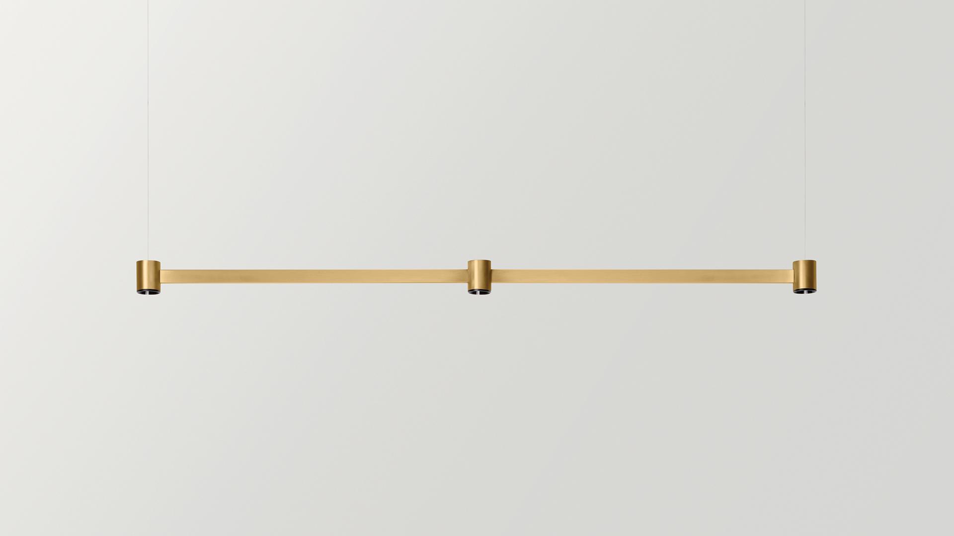 ART SURFACE LED direct light brass pendant lamp