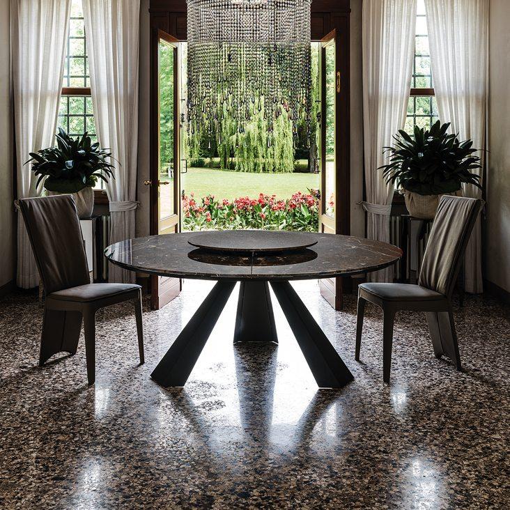 ELIOT ROUND Round ceramic table