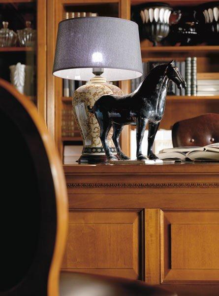 TORINO Wall-mounted custom cherry wood bookcase