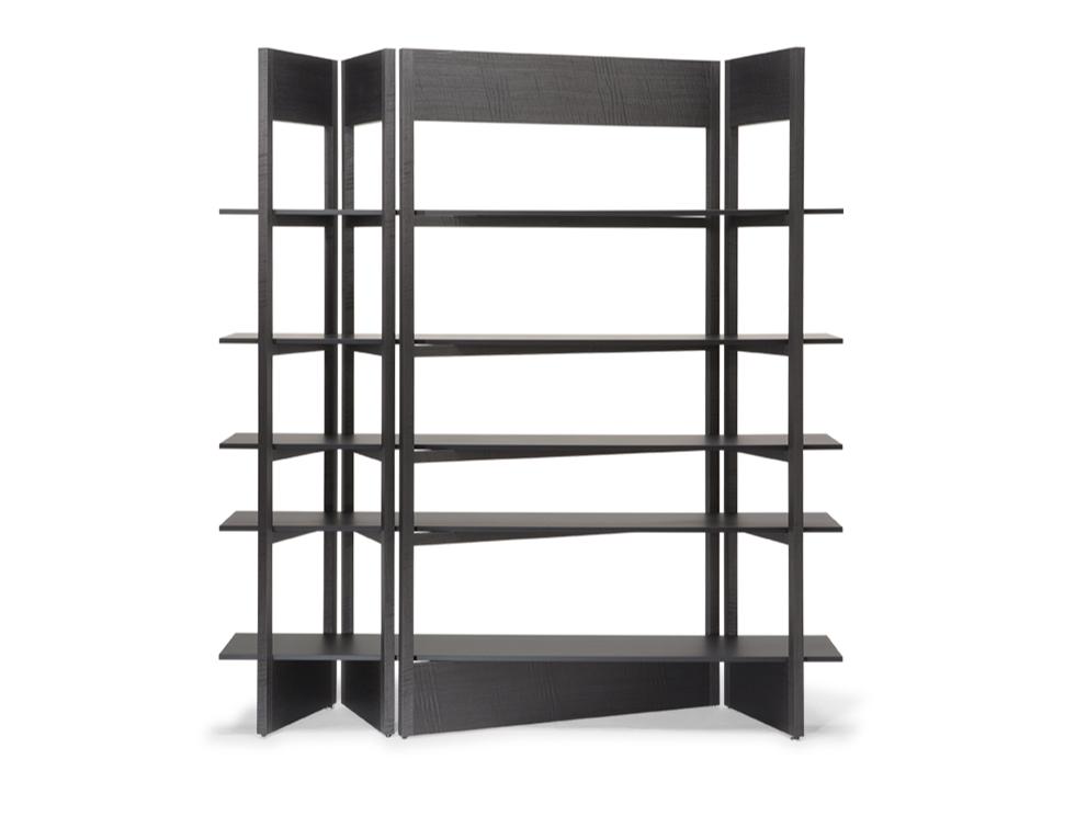 PLISSÉ Open wooden bookcase