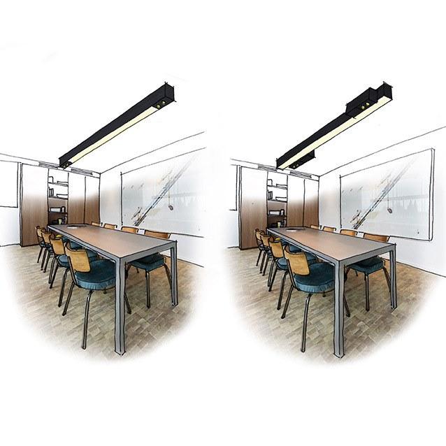 METROLINE LED aluminium ceiling lamp