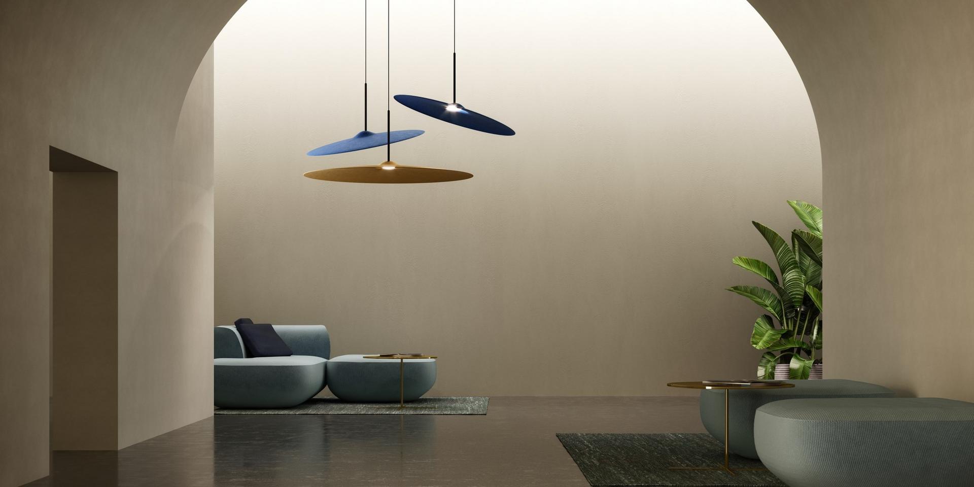 ACUSTICA LED acoustic recycled PET pendant lamp