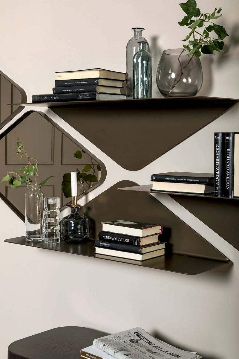 MATRIX Wall-mounted stained glass mirror