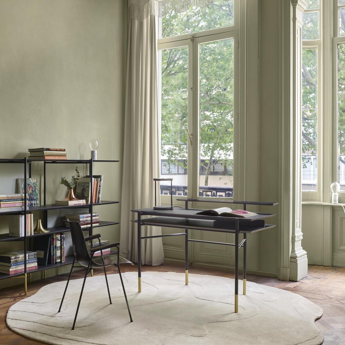 CLYDE Steel and wood secretary desk