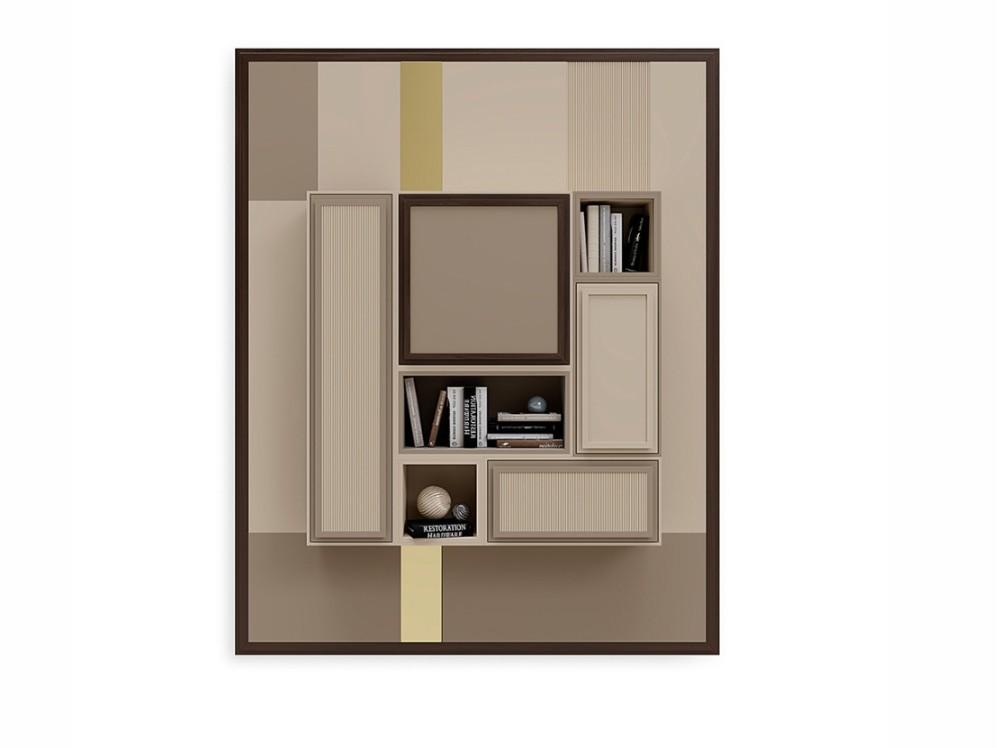 PR.864 Sectional wall-mounted storage wall