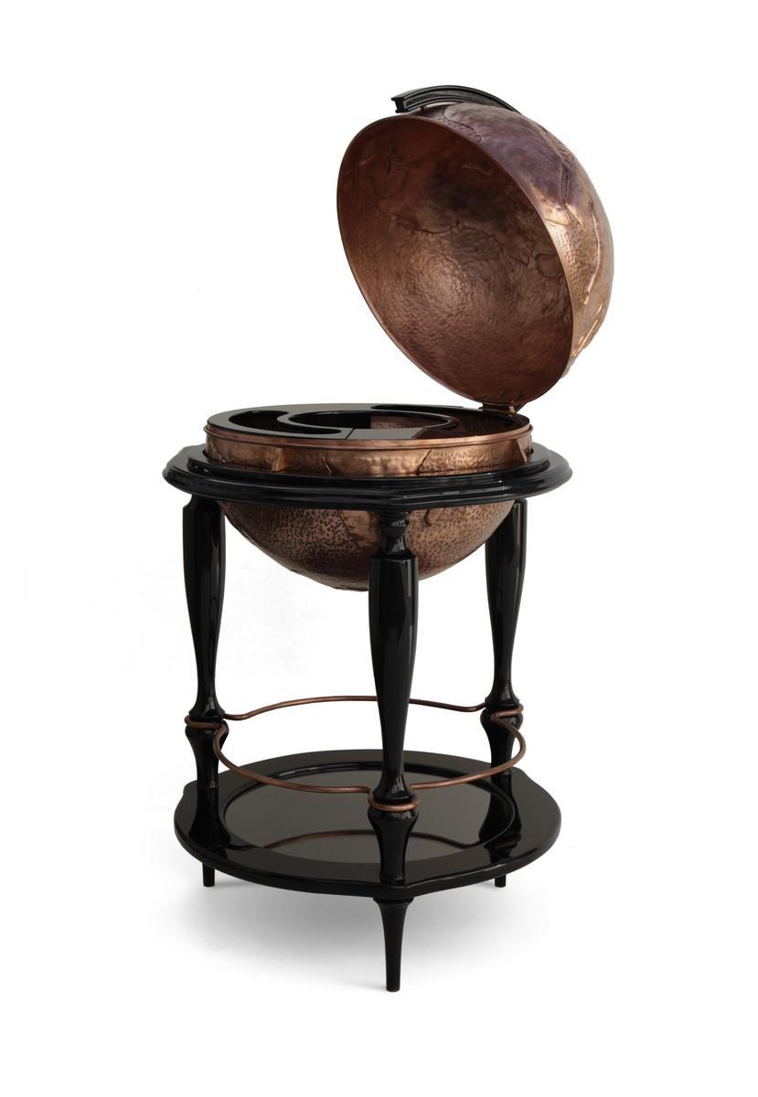 EQUATOR GLOBE Copper bar cabinet