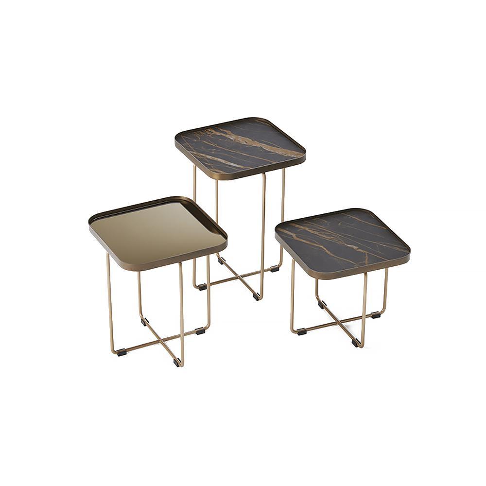 BENNY Square metal coffee table