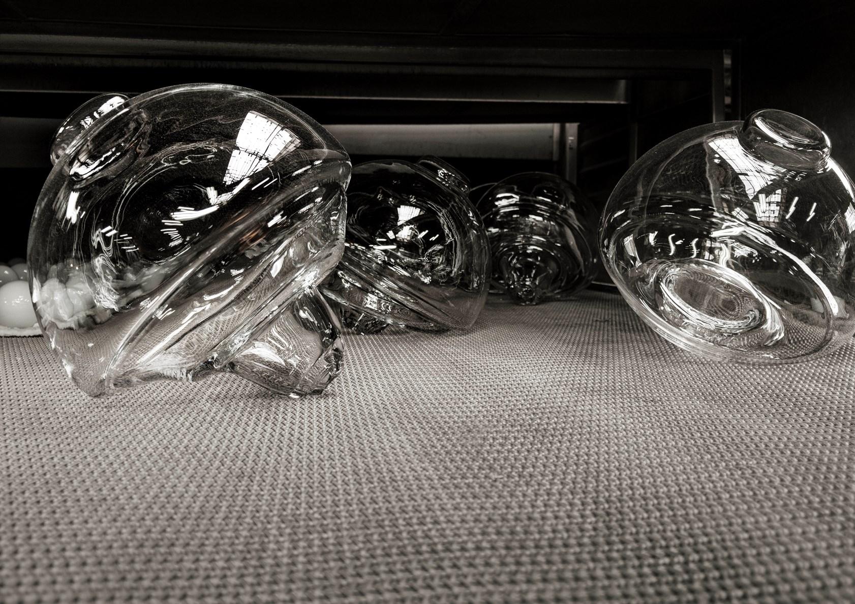 NOCTAMBULE BOWL LED direct light Blown crystal floor lamp