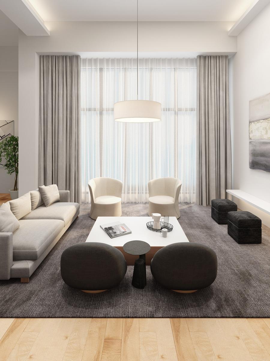 CAMBRIA LED fabric pendant lamp