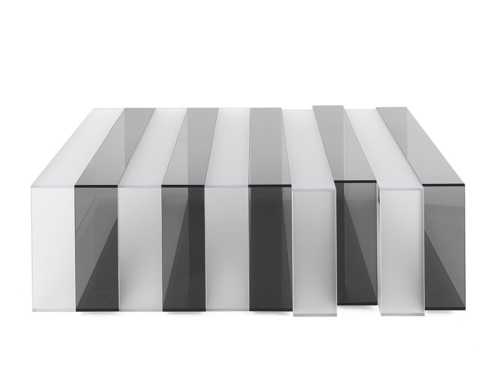 JENGA Rectangular glass coffee table