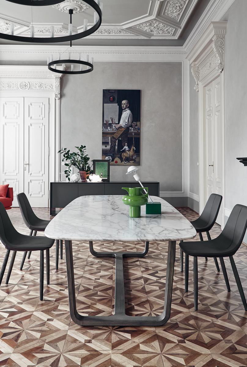 MEDLEY Oval marble living room table