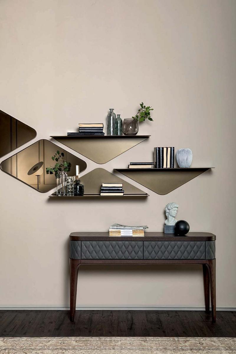 MATRIX Wall-mounted stained glass mirror