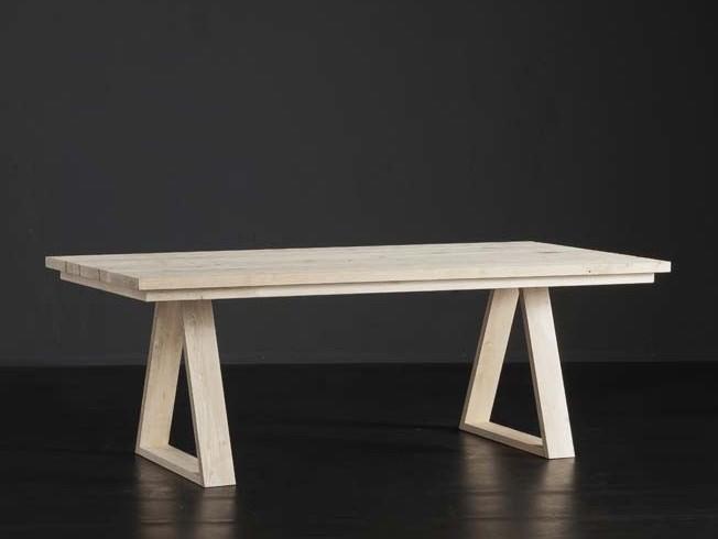 MADRID + MEKANO Rectangular wooden dining table