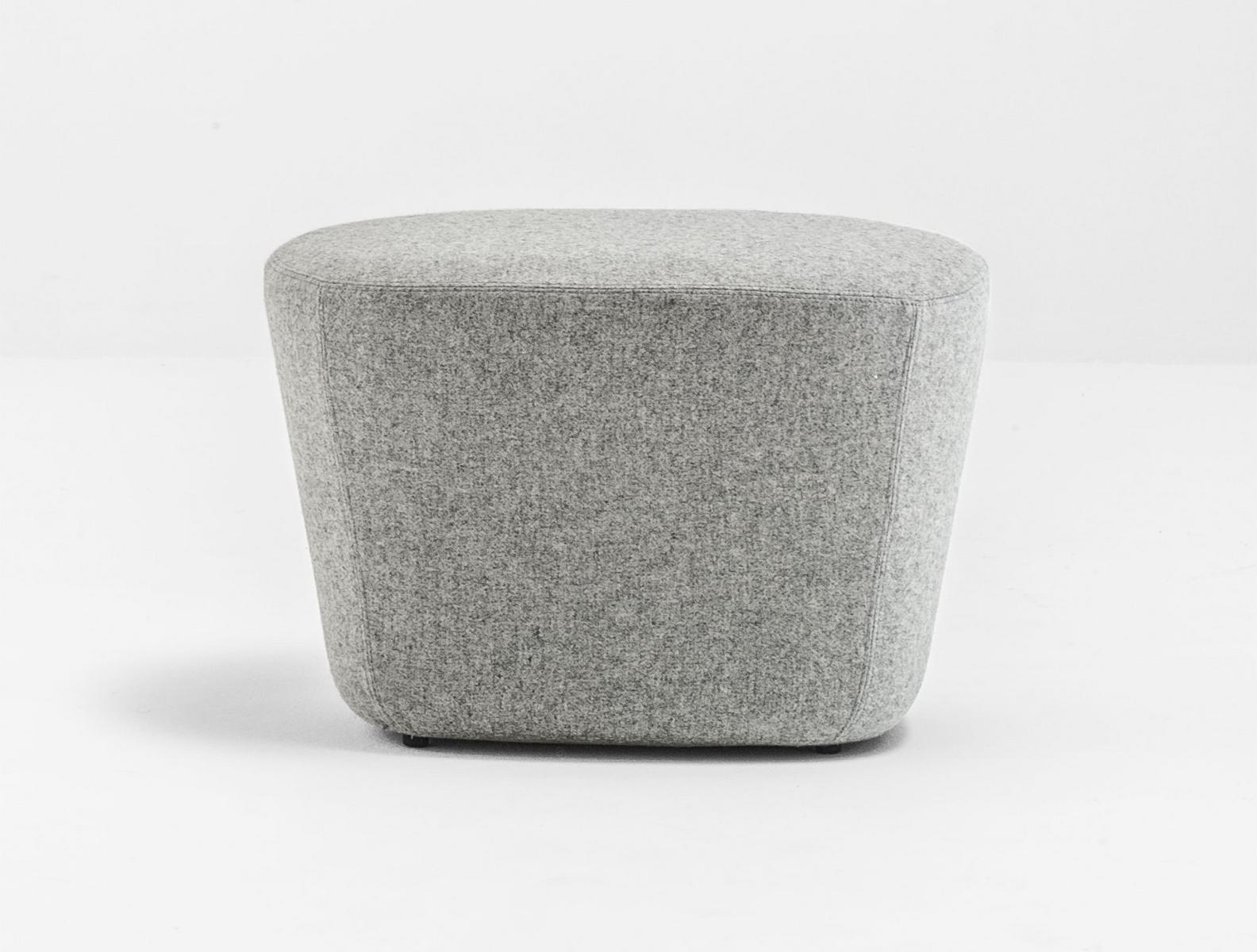 LOG 367 Upholstered fabric pouf