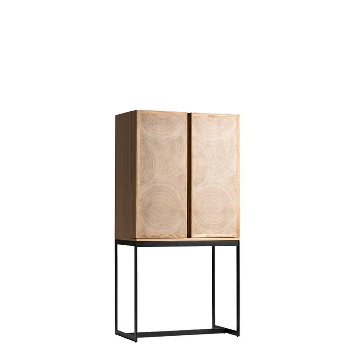 TURY Wood veneer bar cabinet