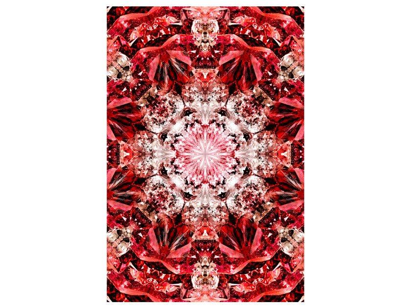 CRYSTAL FIRE Patterned rectangular rug