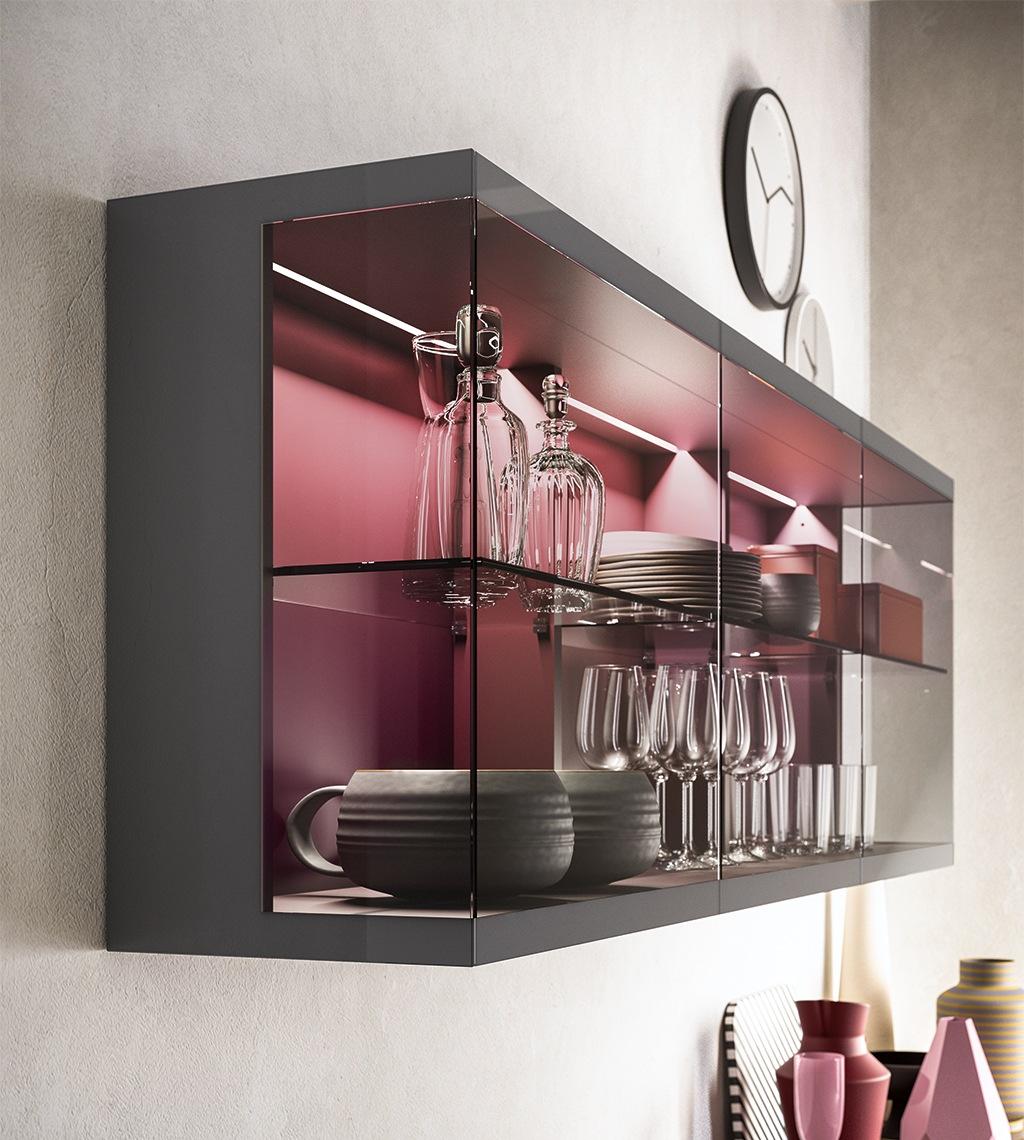 DAY COLLECTION Modular lacquered storage wall