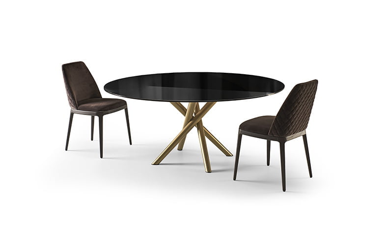 BALY GLASS Rectangular glass table in a modern style