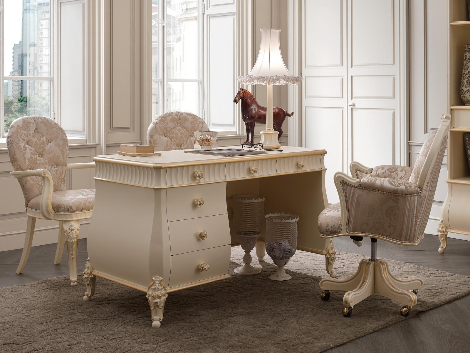 FLORENTIA Rectangular writing desk with drawers