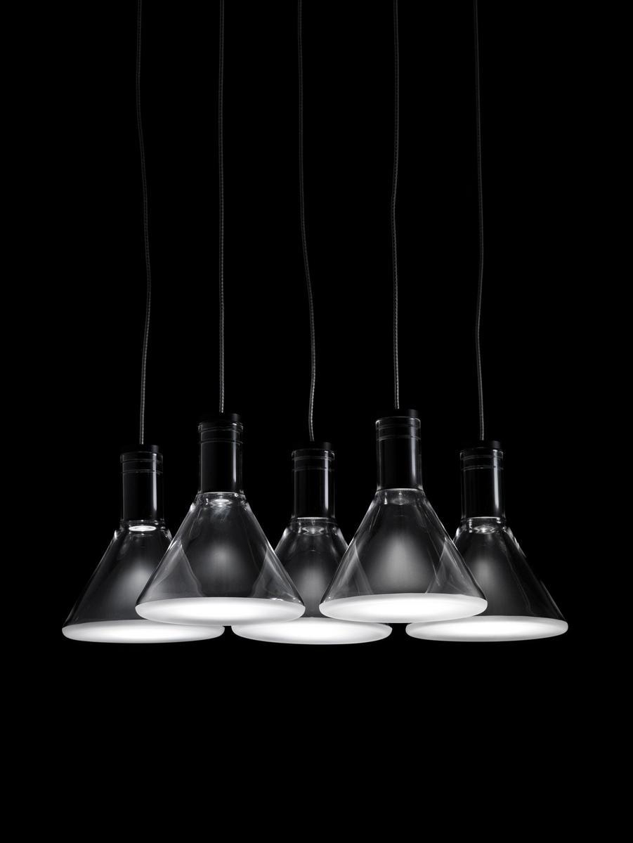 MULTISPOT POLAIR LED Borosilicate glass pendant lamp