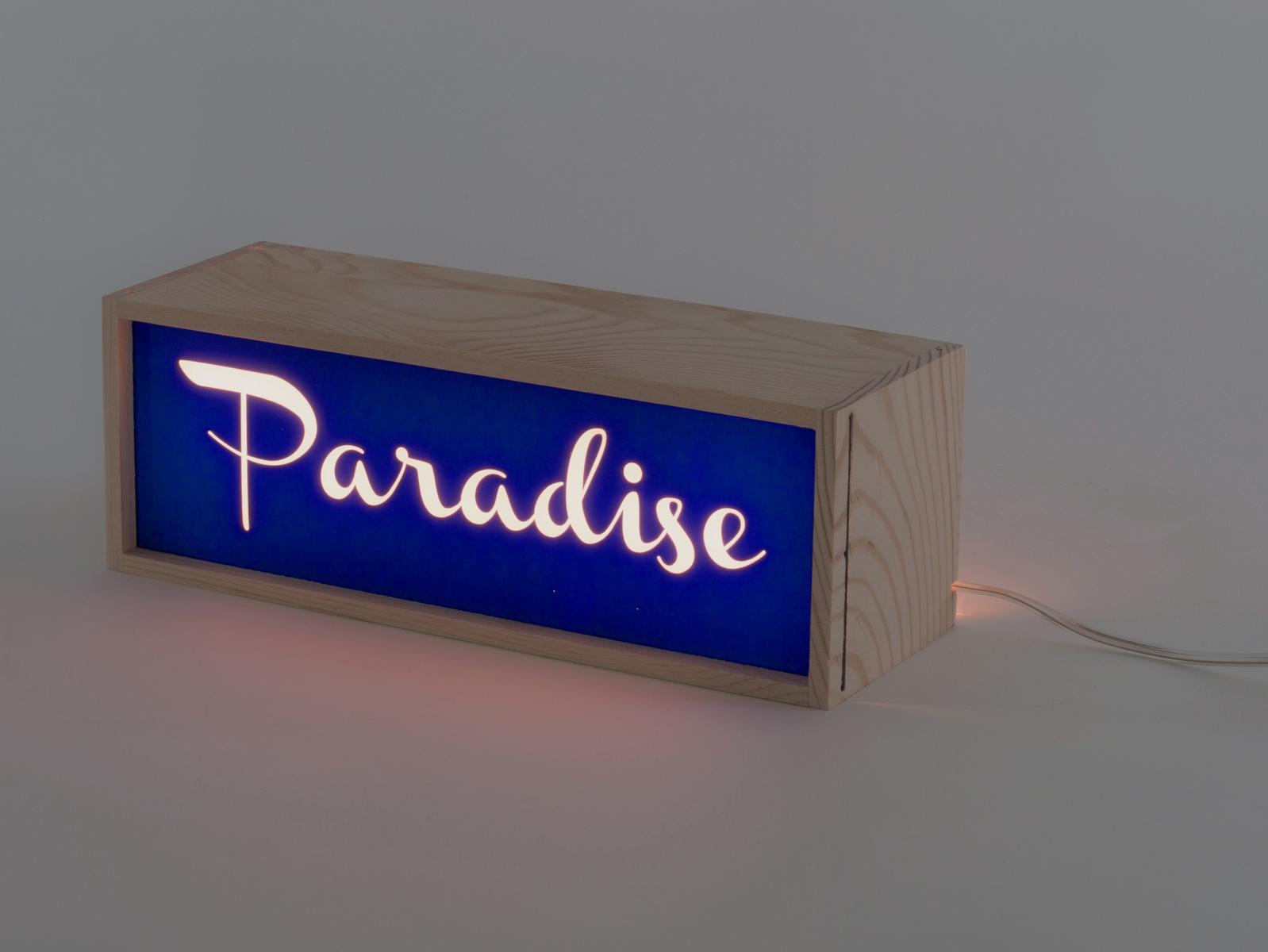 PARADISE LED wooden table lamp