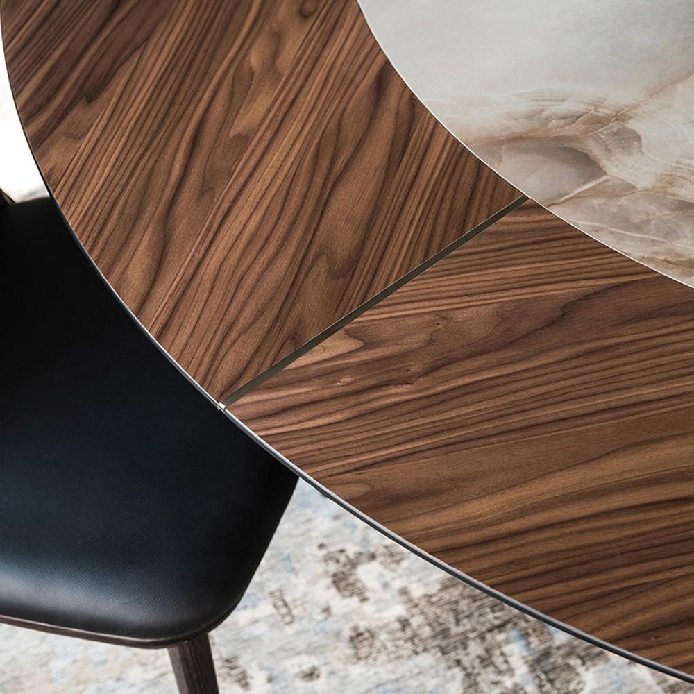 SKORPIO Oval tempered glass table