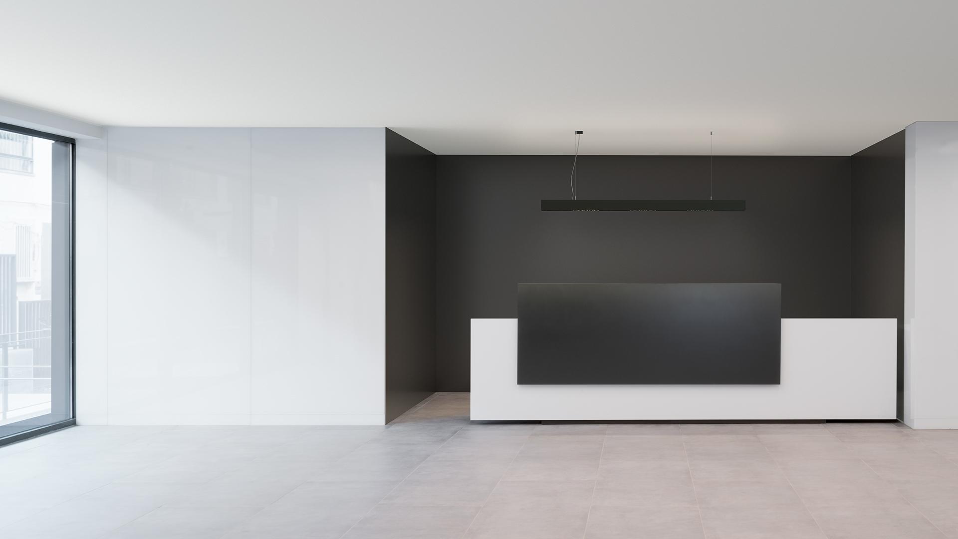 BLACK FOSTER SUSPENSION 1600 Contemporary style LED direct light aluminium pendant lamp