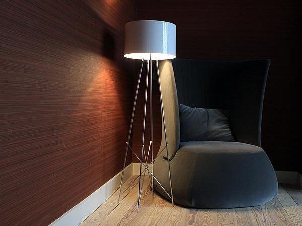 RAY F Chrome plated floor lamp