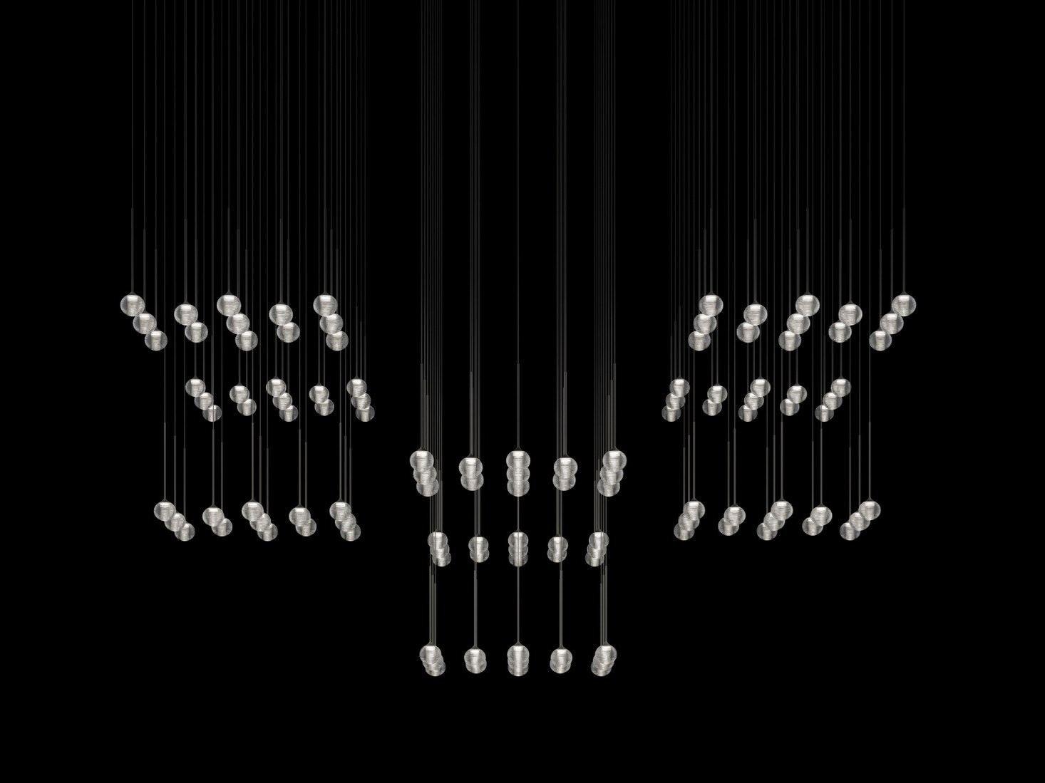 ALGORITHM LED blown glass pendant lamp