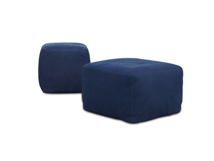 ISTANBUL Square leather pouf