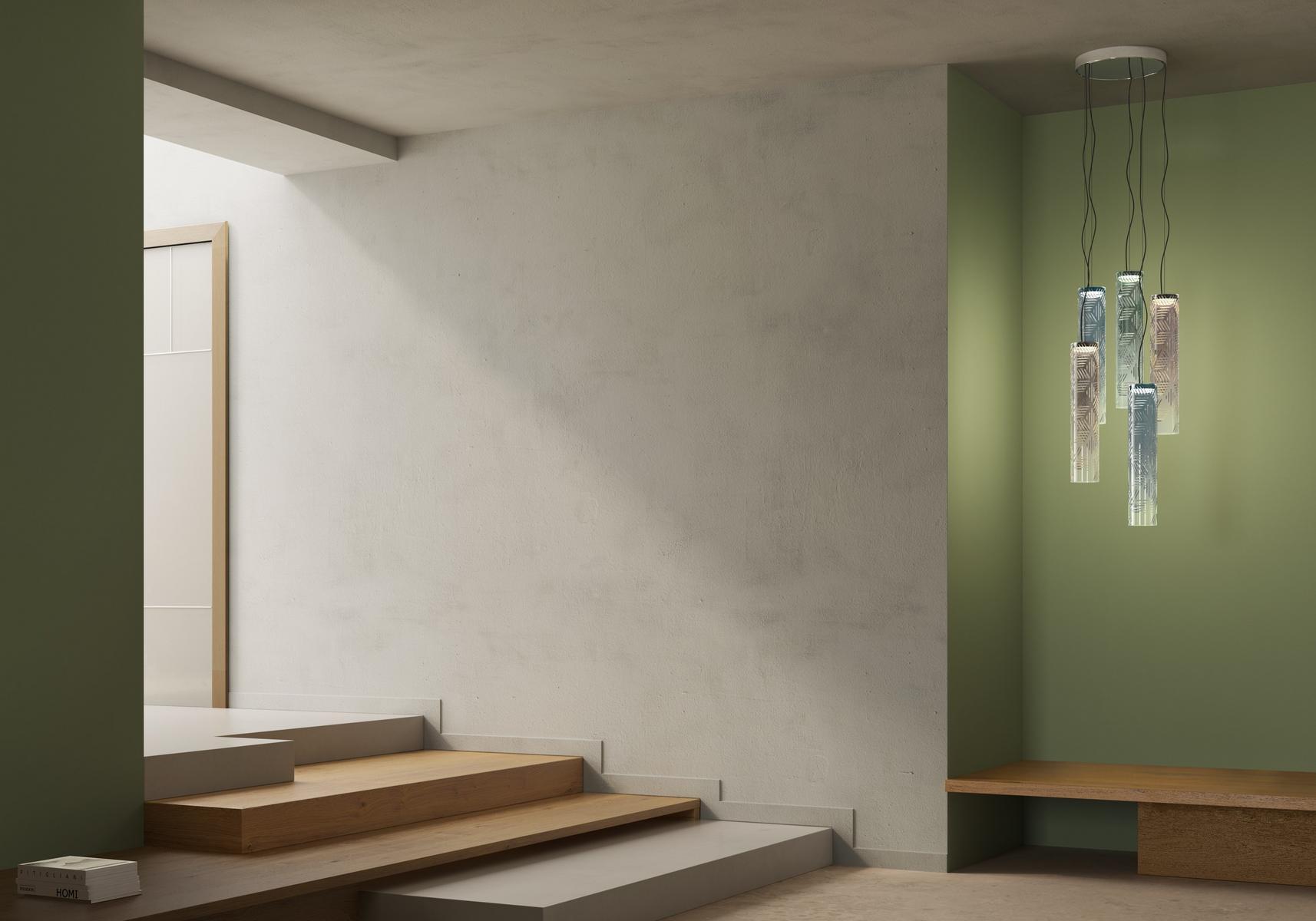 JER LED glass pendant lamp with dimmer