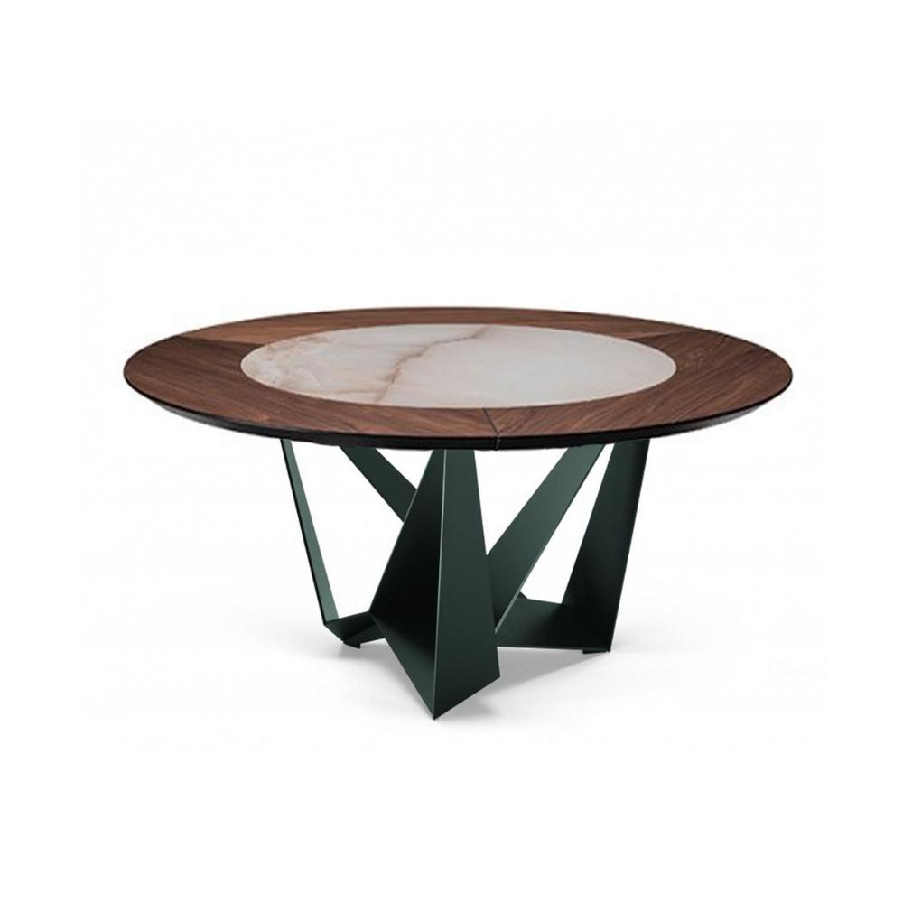 SKORPIO Oval tempered glass table