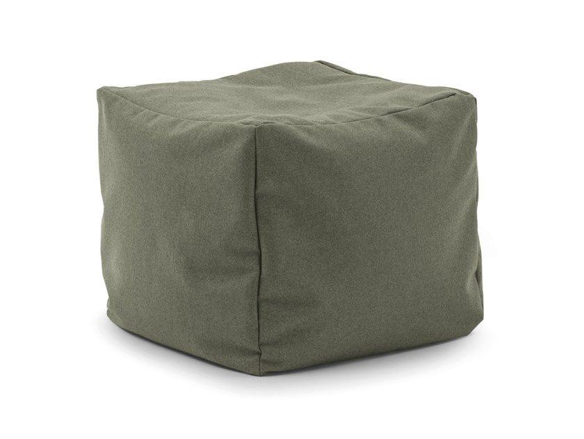 SOFT Upholstered square fabric pouf