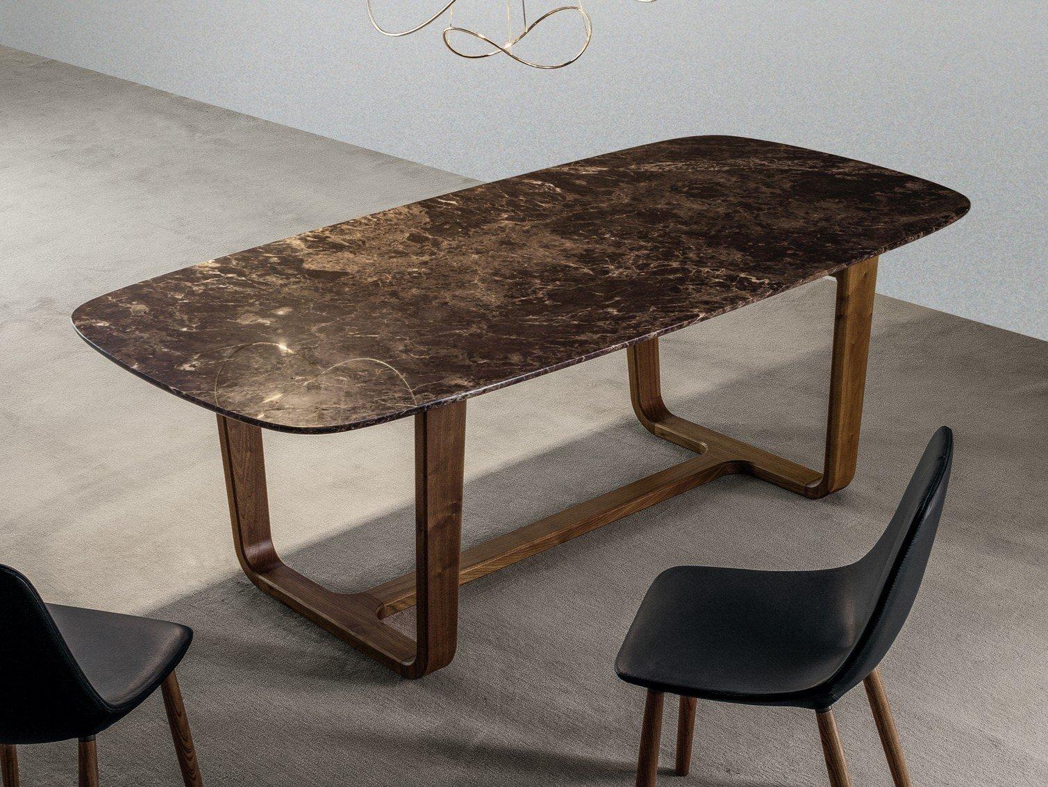 MEDLEY Oval marble living room table