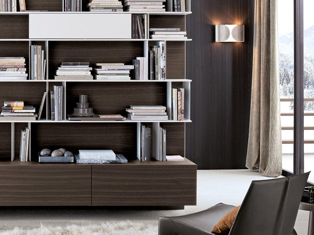 SKIP Modular wooden TV wall system