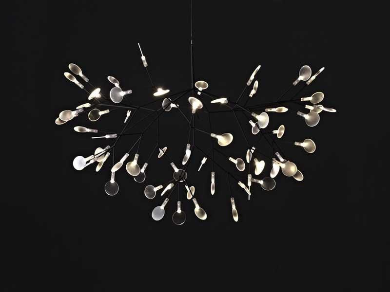 HERACLEUM Adjustable metal pendant lamp