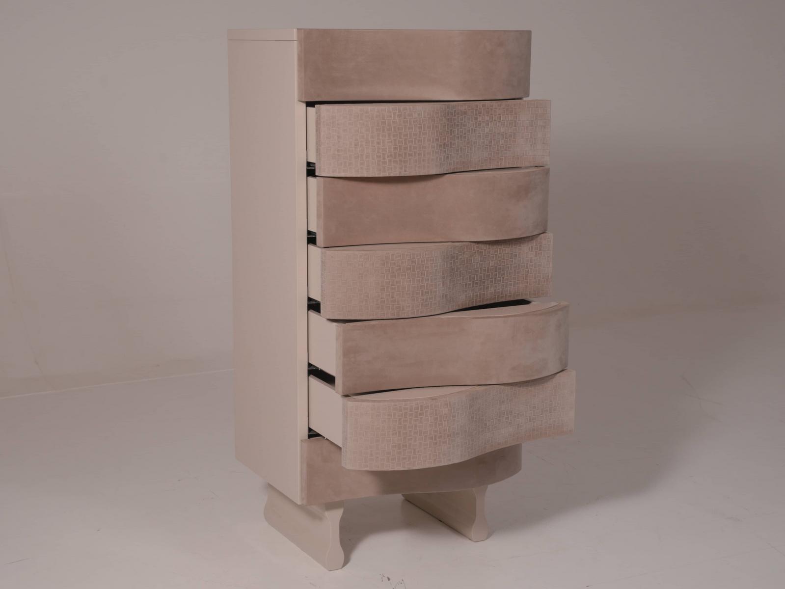 OLA MDF and cowhide chest of drawers