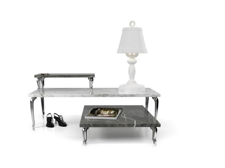 BASSOTTI Low natural stone coffee table