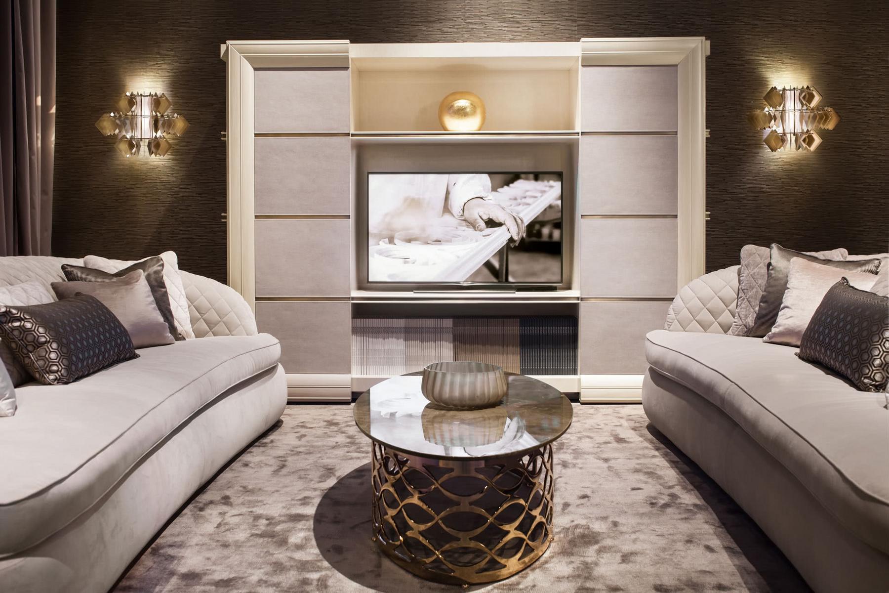 GEORGE Wooden bookcase with TV stand