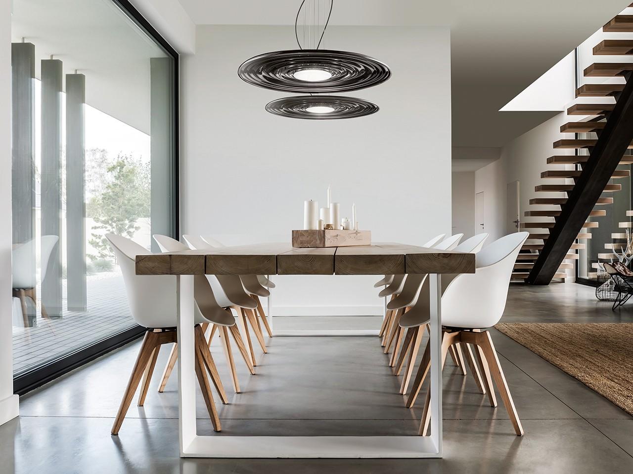 GRAVITY 4035/S LED blown glass pendant lamp