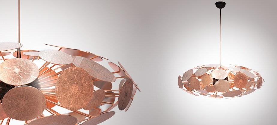 NEWTON ELIPTIC Handmade aluminium pendant lamp