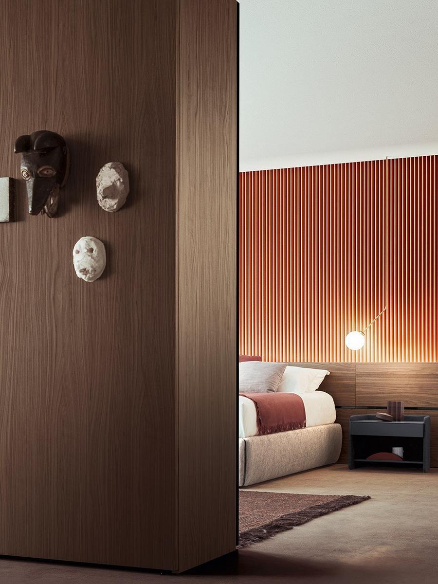 VITRUM Wood and glass wardrobe