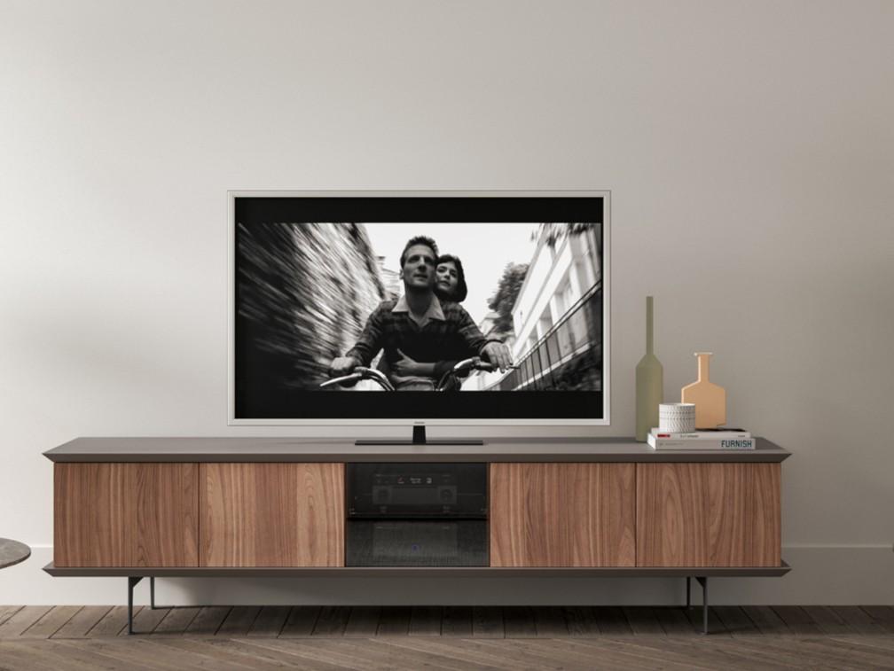 BRERA TV Wood and glass sideboard