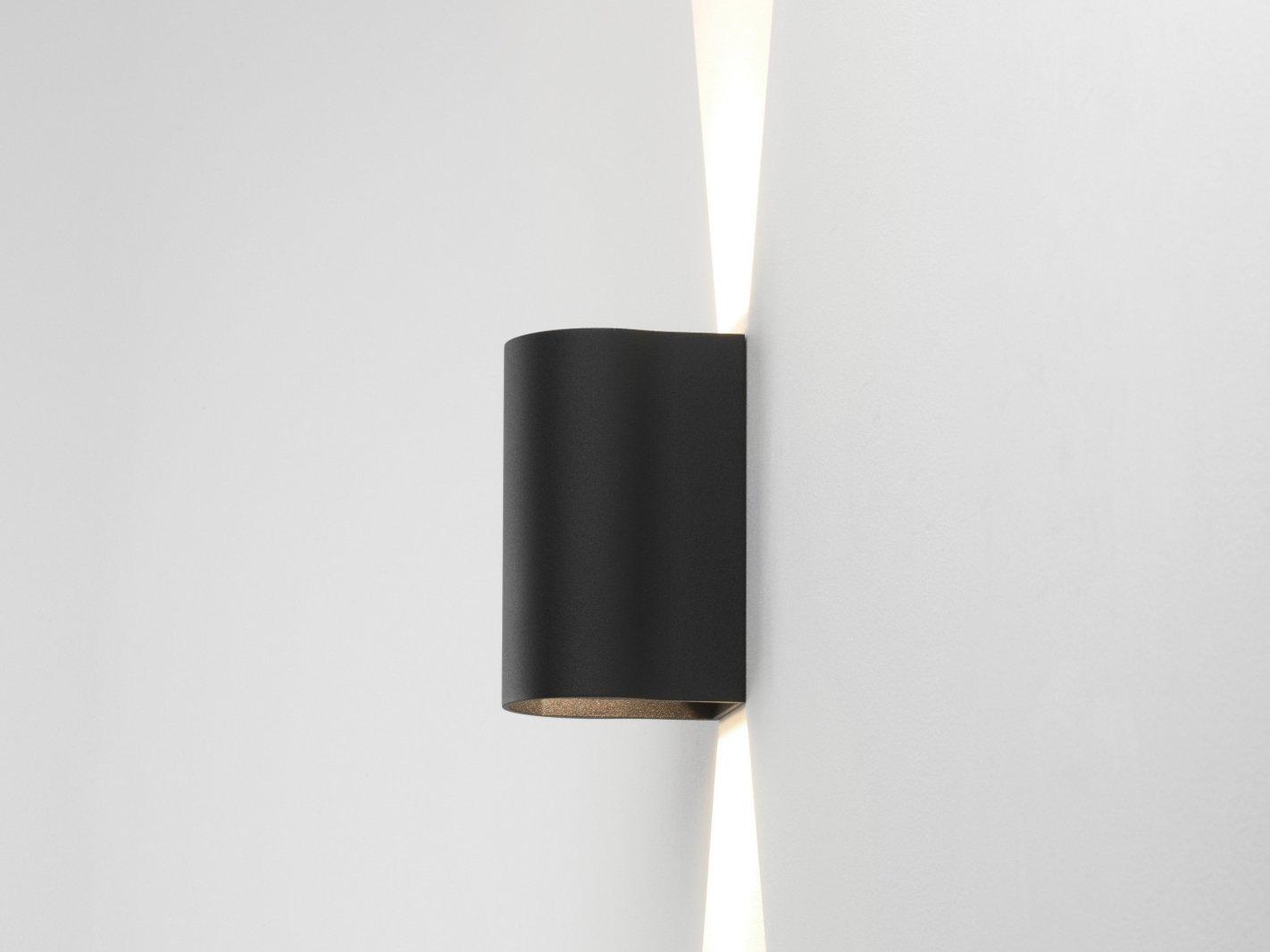 DUNBAR 160 LED direct-indirect light aluminium outdoor wall lamp