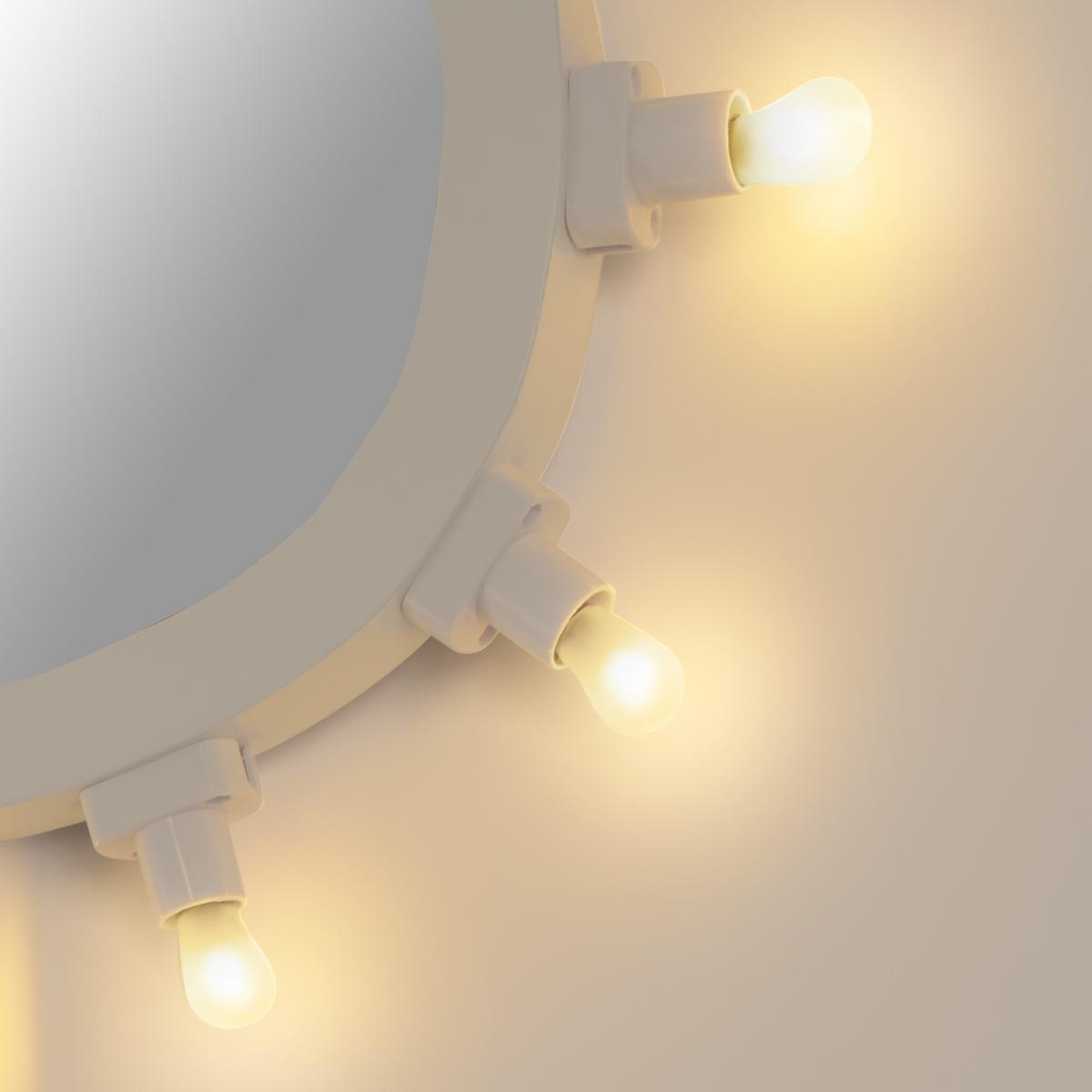 LUMINAIRE SMALL Wall-mounted mirror with integrated lighting