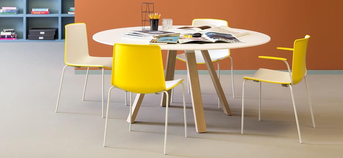 ARKI-TABLE ARKW5 WOOD Round wooden table